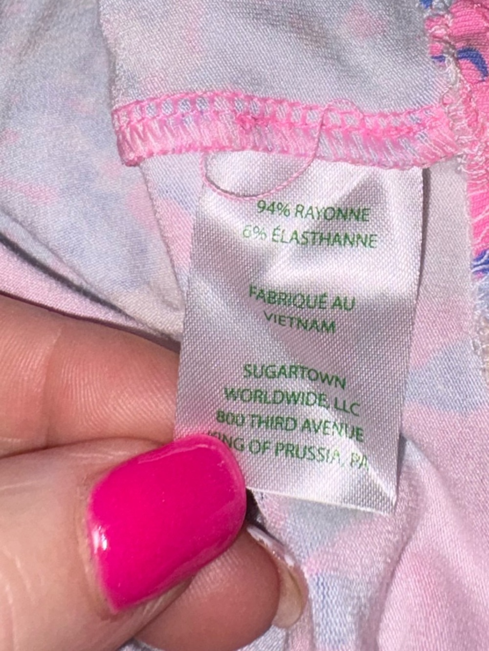 Lilly Pulitzer Wisteria Maxi Dress Size 16 Totally Koalafied Pink Blue Floral - Picture 7 of 7